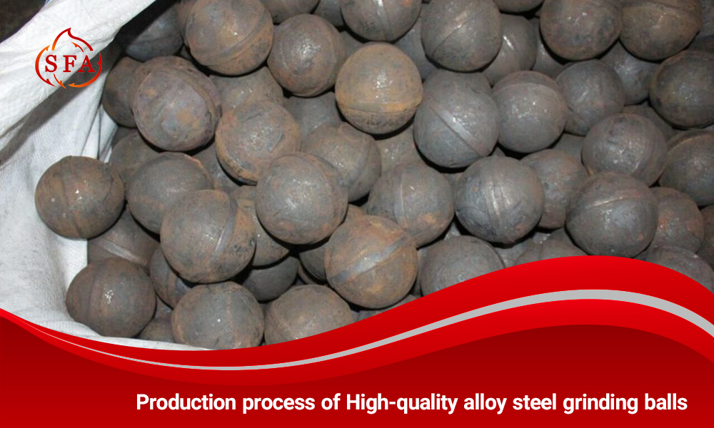Production process of High-quality alloy steel grinding balls