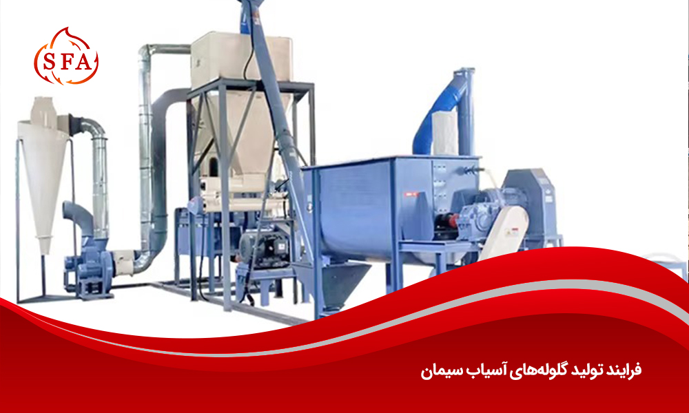 فرایند تولید گلولههای آسیاب سیمان