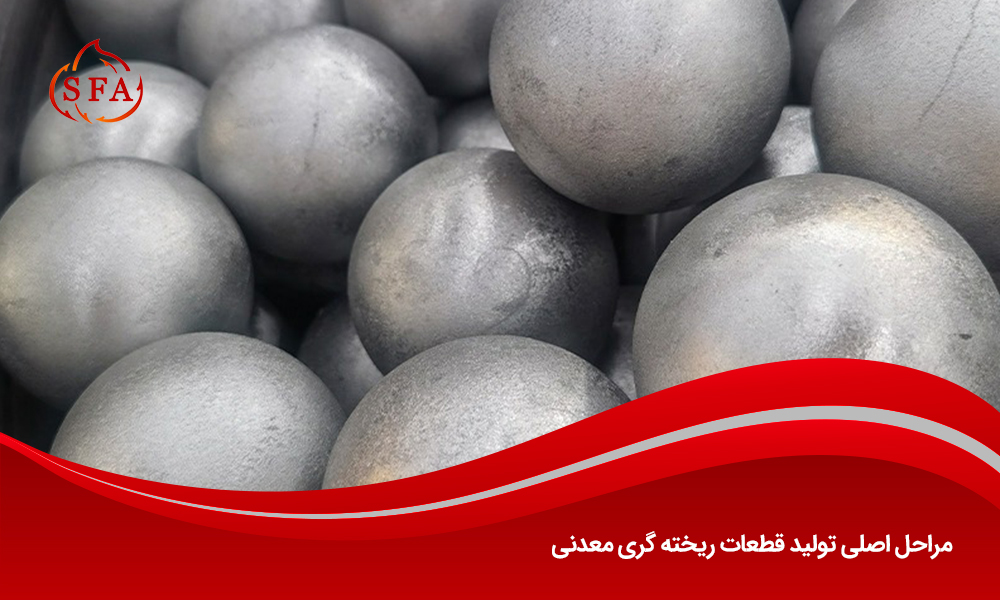 مراحل اصلی تولید قطعات ریخته‌ گری معدنی