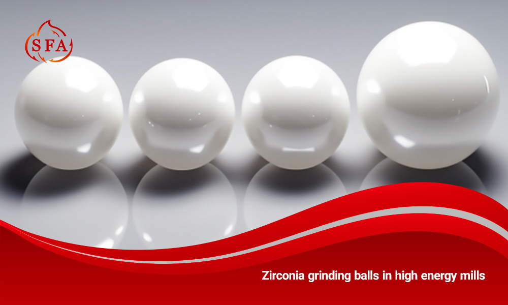 Zirconia grinding balls in high energy mills