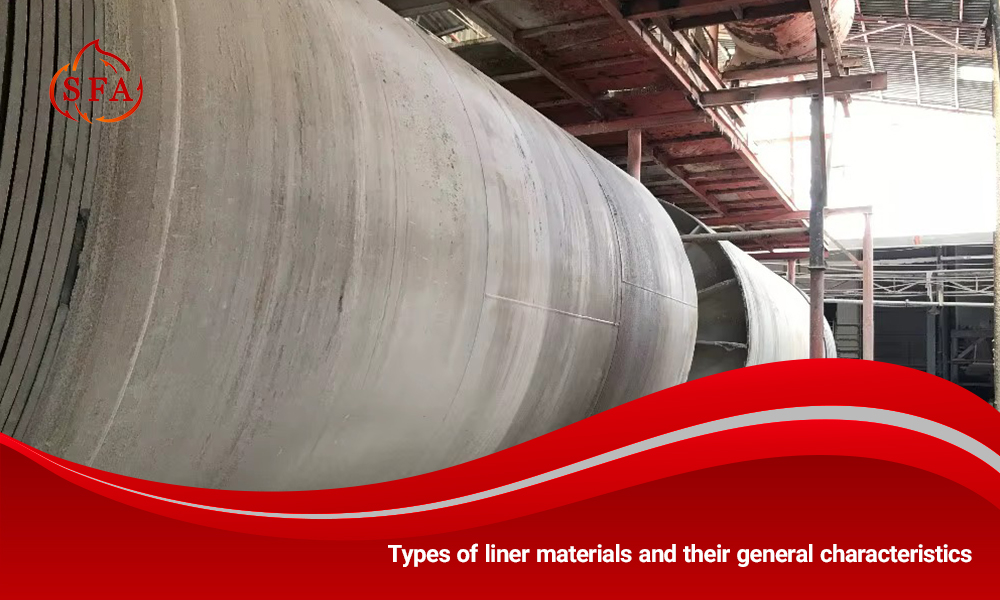 Types of liner materials and their general characteristics